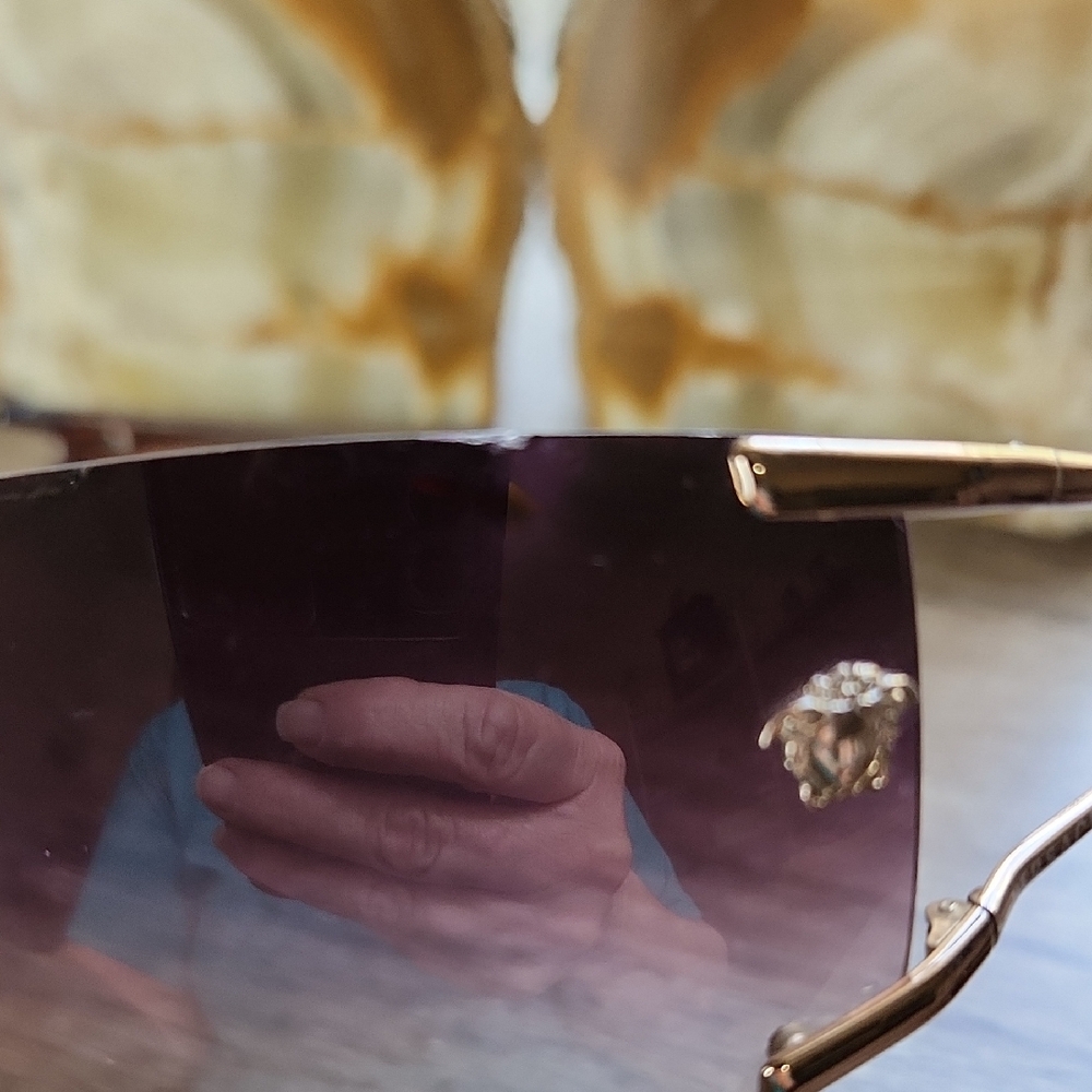 Versace Brown Designer Sunglasses - Picture 3 of 9